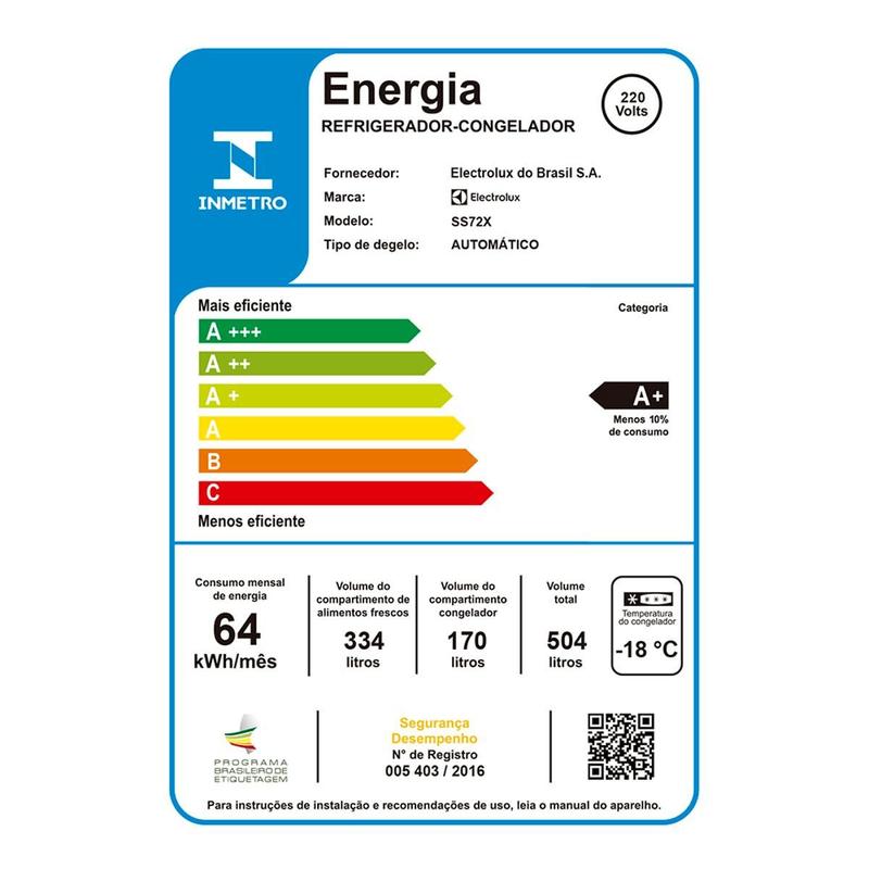 Geladeira Electrolux Frost Free 504L Side by Side Efficient Água